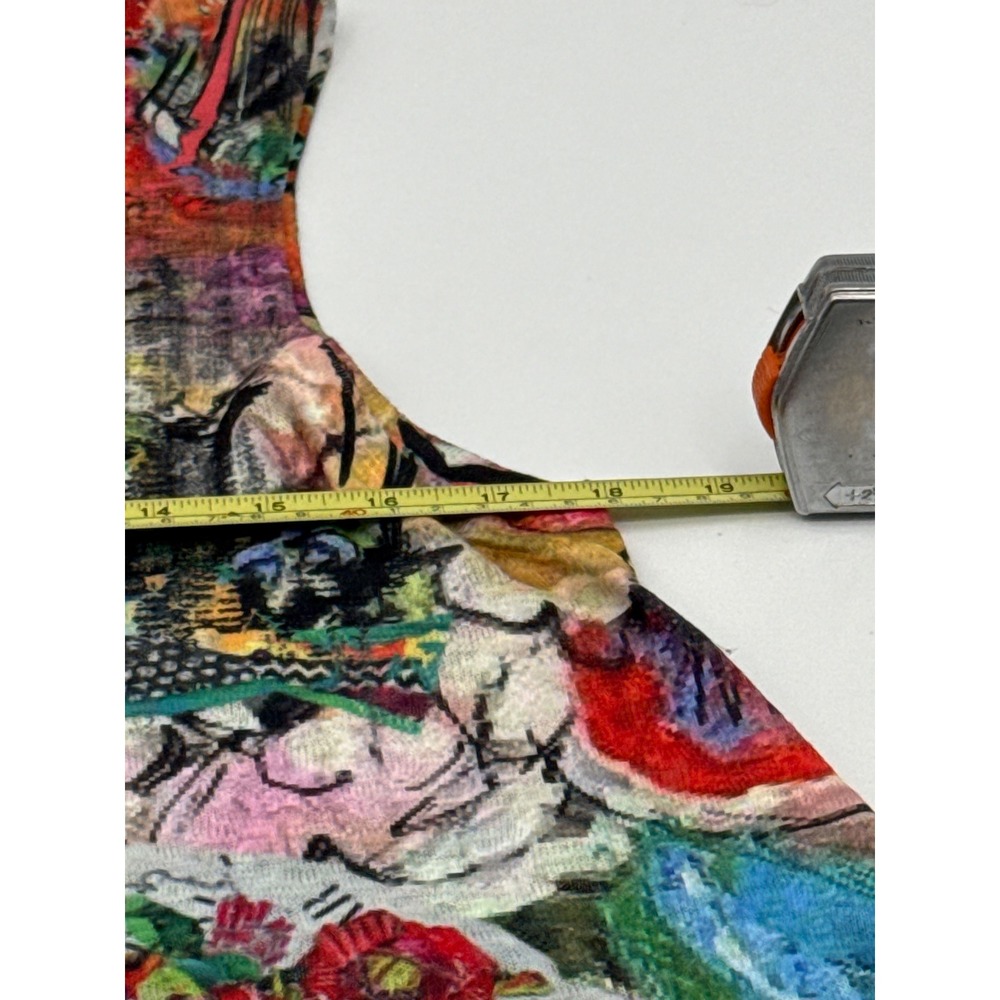 Et'Lois Womens Multi Color Collage Print Swing Tank Top C1011 CHERRY Made in USA - Picture 7 of 9
